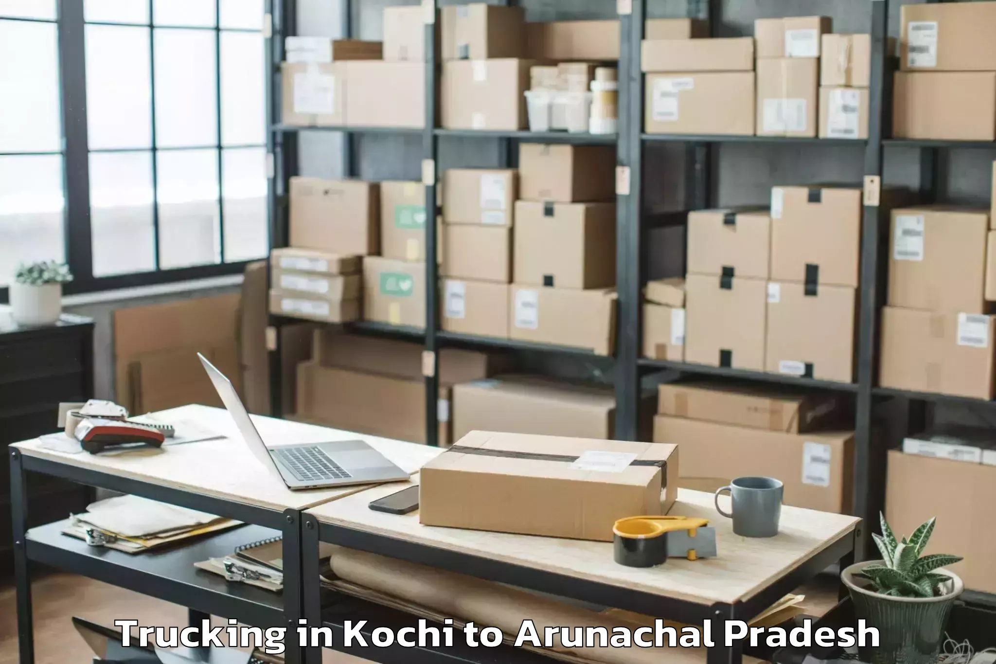 Book Kochi to Roing Trucking Online